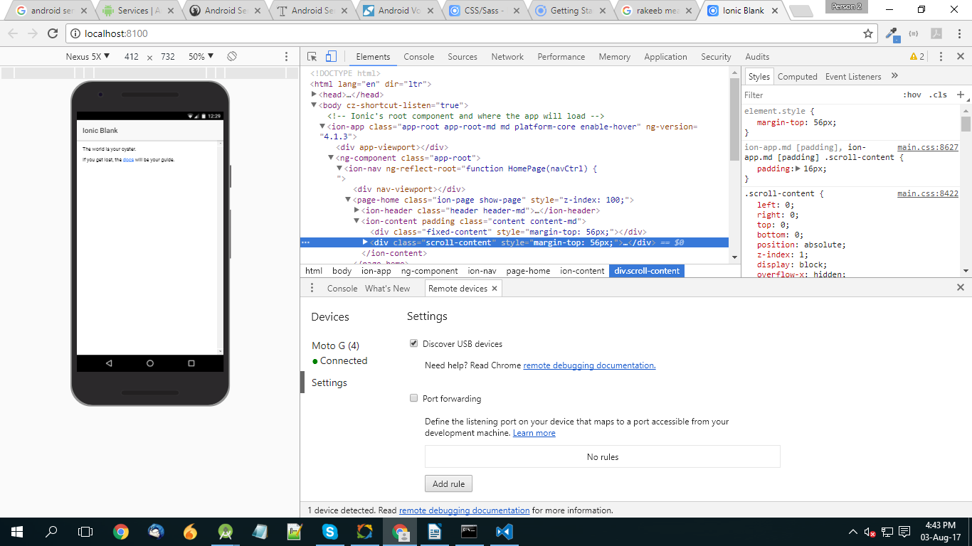 How the application will look in the browser