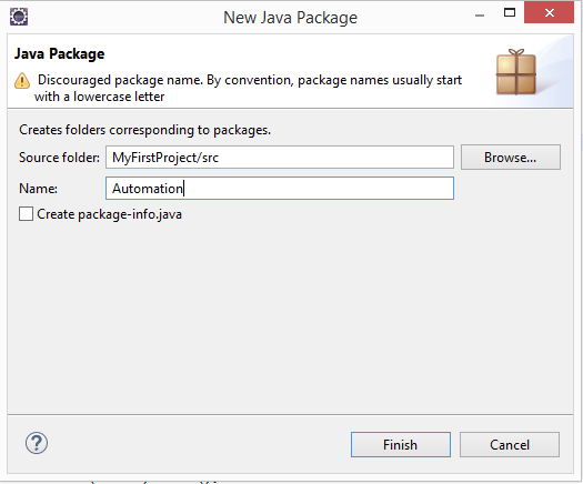 Create a New Package