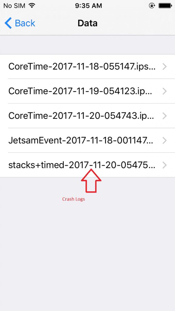 Recent Minecraft pocket edition IOS crash logs