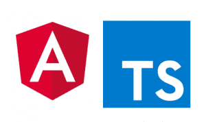 The Angular and Typescript logos
