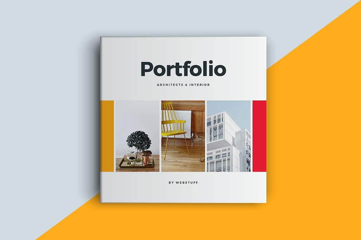 presentation of selected work format in portfolio