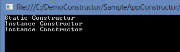 Static Constructor