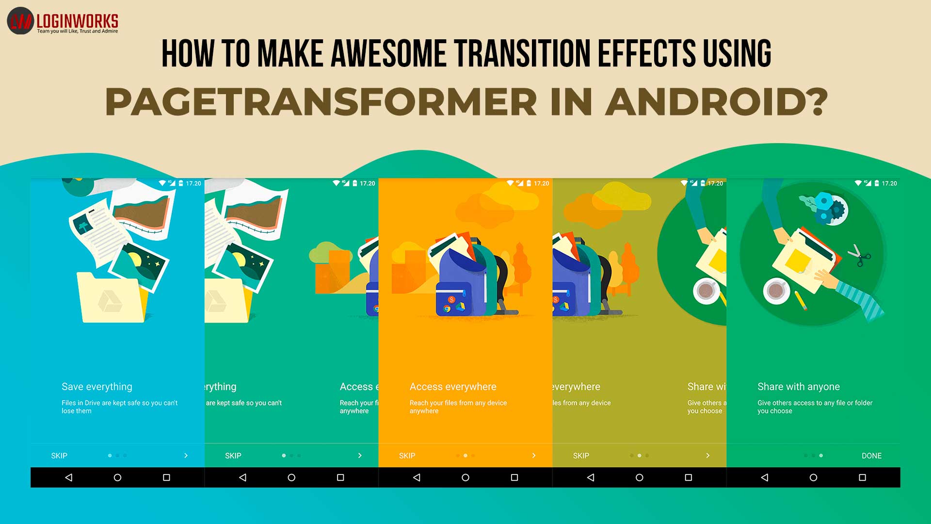 Make Cool Transition Effects with PageTransformer in Android