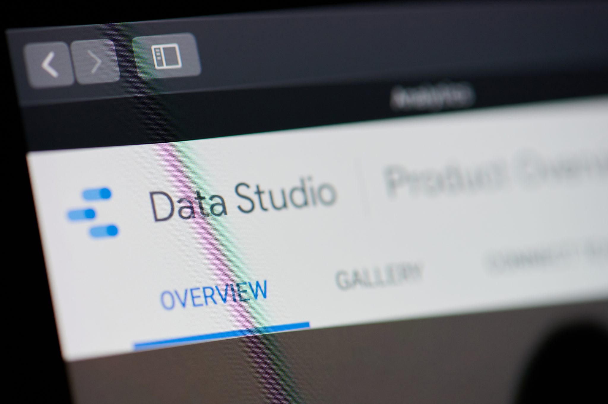 The Google Data Studio interface