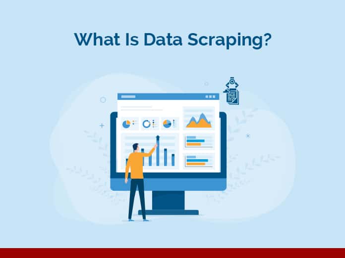 business people doing data scraping for data analytics and monitoring
